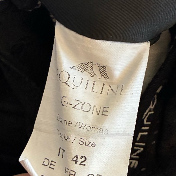 Women Equiline black riding breeches with full seat grip. Size IT 42. - Picture 8 of 8